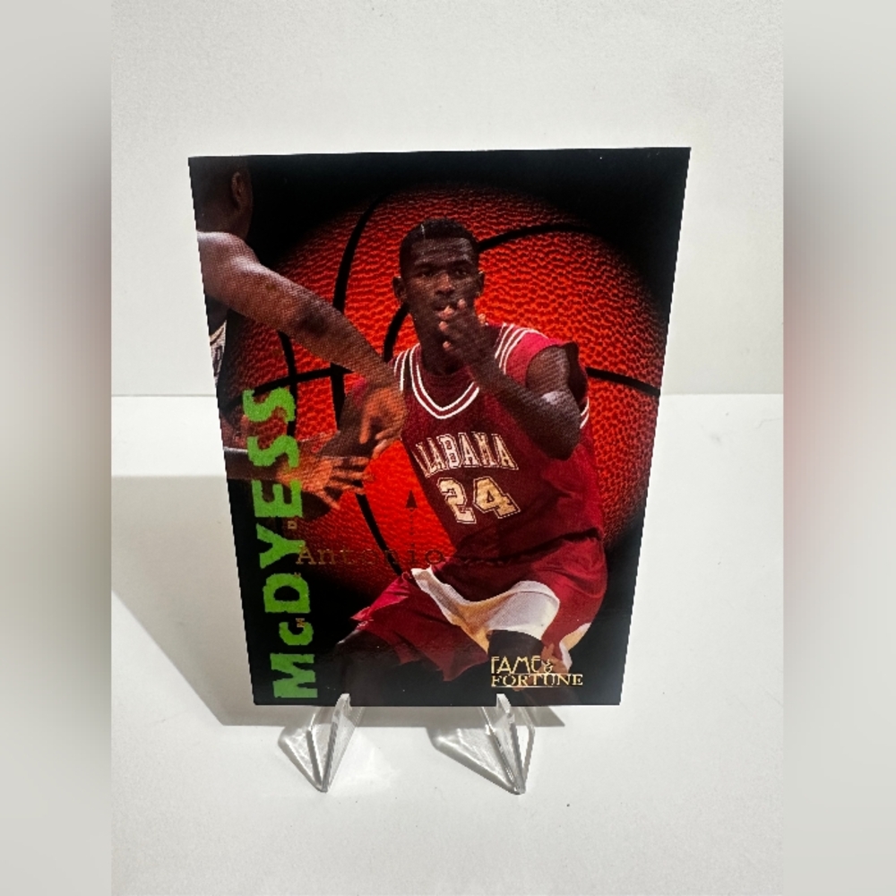 1995 Signature Rookie Fame & Fortune Card #23 Antonio McDyess